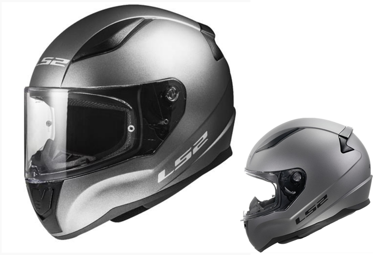 CASCO MOTO LS2 INTEGRAL FF353 RAPID II TITANIO SOLIDO MATE 22-06 S